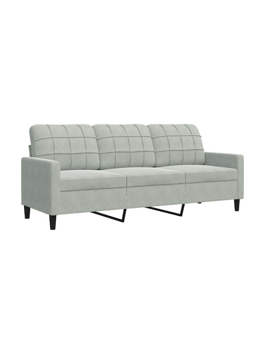 Living Room Furniture Set 3-Seater & 2-Seater & Armchair Gray