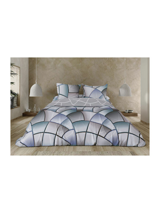 Pierre Cardin Duvet Cover Set Queen with 2 Pillowcases 240x230 Lucas Grey