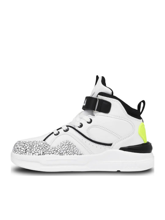 Kinder Sneakers Hoch mit Klettverschluss Weiß
