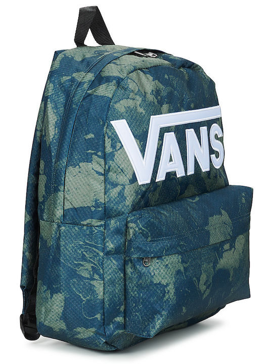 Vans Old Skool Drop V School Backpack Junior High-High School Purple with Water Bottle Holder