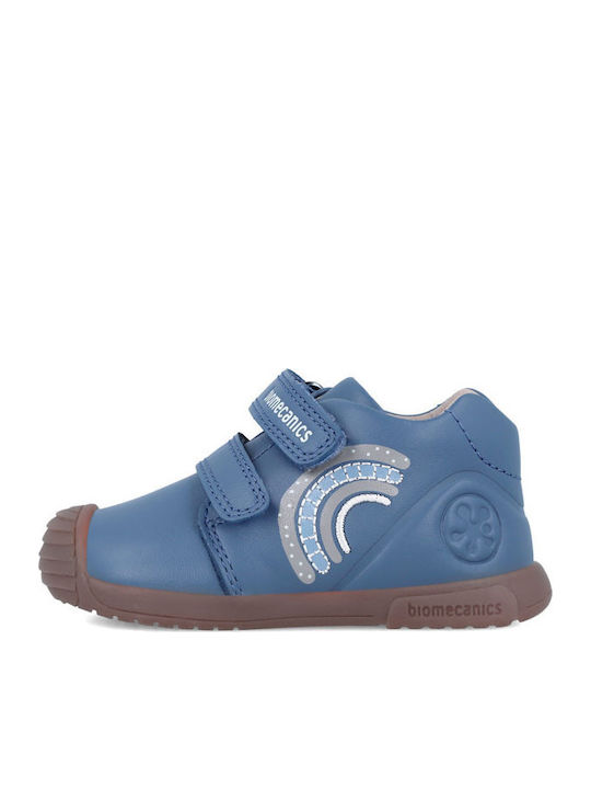 Παιδικά Sneakers High με Σκρατς Μπλε