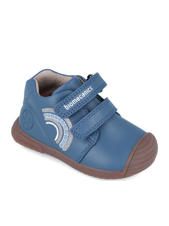 Παιδικά Sneakers High με Σκρατς Μπλε