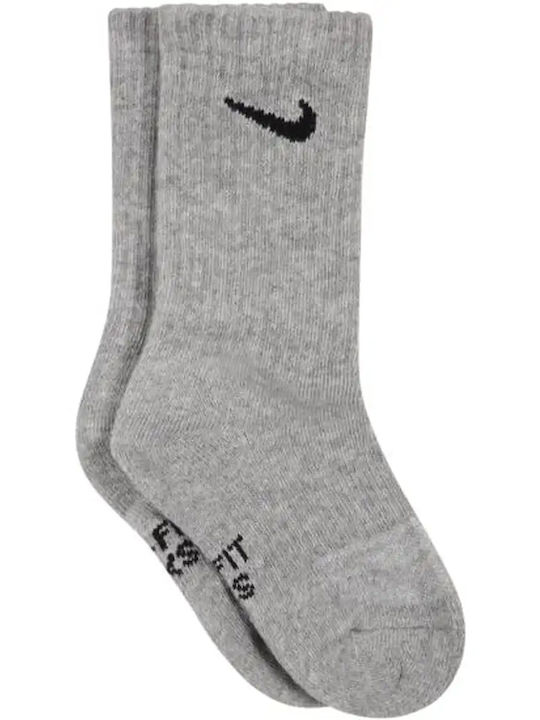 Nike Kids' Socks Sport Performance Basic Crew Gray 3 Pairs