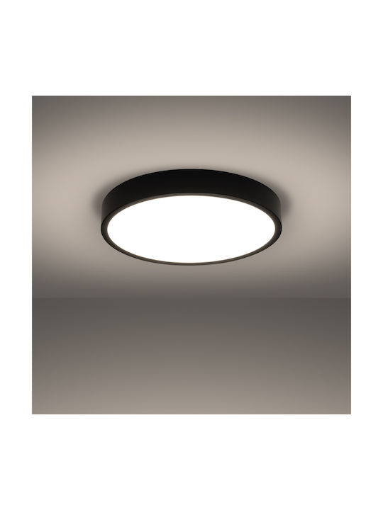 Sollux Deckenleuchte Schwarz mit Integrierter LED