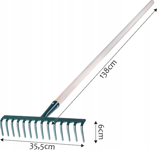 Kadax 131892 Lawn Rake with Handle