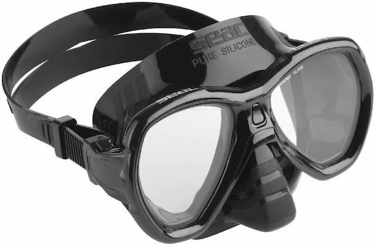 Seac Elba Black Silicone Diving Mask