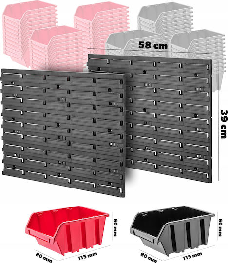 Kadax Workshop Board 58x78 Garage Wall 70 Pieces