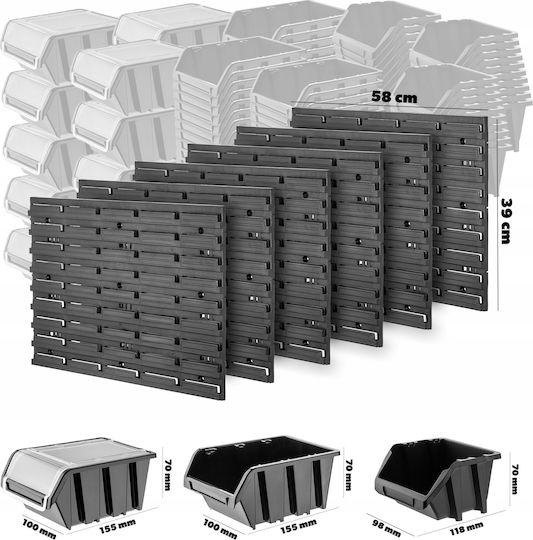 Kadax Garage Tool Board 174x78cm 135 Trays