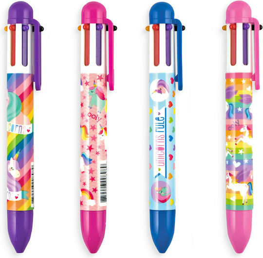 Pix Multicolor 6 Colors Retractable Mechanism Unicorns