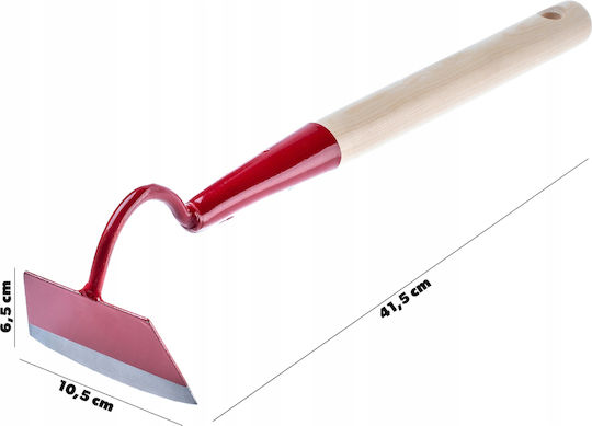 Kadax Hacke Gartenrechen mit Stiel 35cm