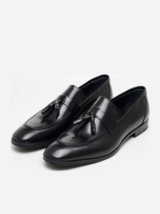 Men's Leather Loafers Black