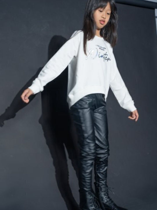 Kinder-Set mit Leggings Winter 2Stück White