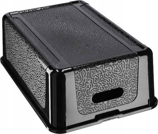 Kadax Kunststoff Aufbewahrungsbox mit Deckel Schwarz 11Es 1Stück