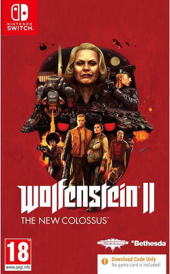 Wolfenstein II The New Colossus (Code In A Box) Switch Game