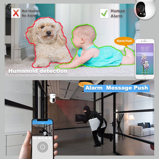 Sricam IP Κάμερα Παρακολούθησης Wi-Fi Full HD+ 5MP με Αμφίδρομη Επικοινωνία και Φακό 4mm