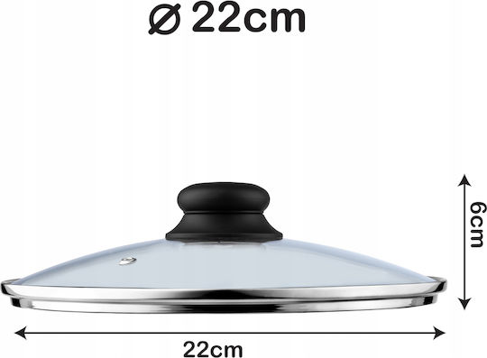 Kadax Kadax Glas-Kochgeschirrdeckel Für Topf 22cm 143068