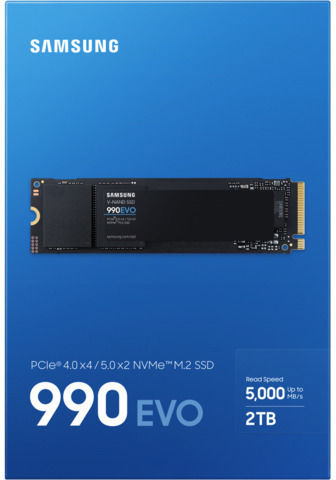 Samsung 990 EVO SSD 2TB M.2 mit PCI Express 4.0 Verbindung