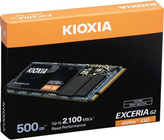 Kioxia Exceria G2 SSD 500GB M.2 NVMe PCI Express 3.0 LRC20Z500GG8
