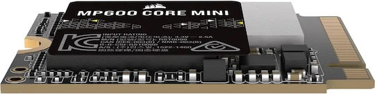 Corsair MP600 Core Mini SSD 2000ГБ M.2 NVMe PCI Express 4.0 CSSD-F2000GBMP600CMN