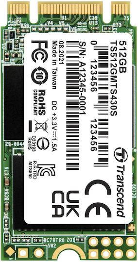 Transcend 430S SSD 512GB M.2 with SATA III Connection