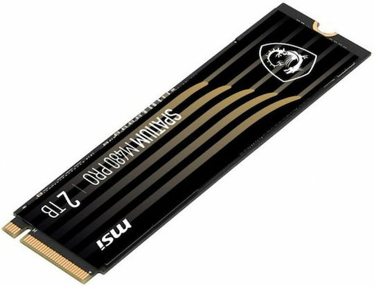 MSI Spatium M480 Pro SSD 2TB τύπου M.2 με σύνδεση PCI Express 4.0 (PS5 Compatible) S78-440Q600-P83