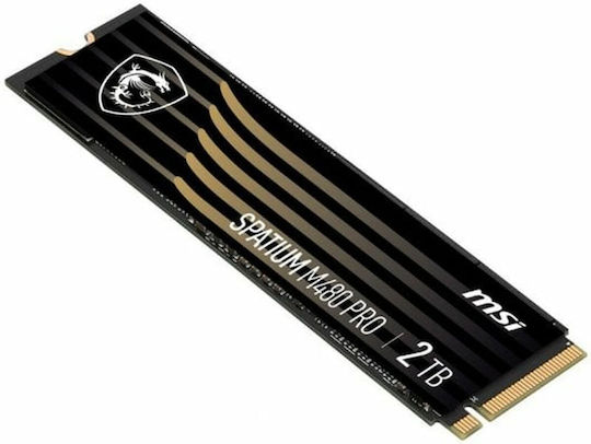 MSI Spatium M480 Pro SSD 2TB τύπου M.2 με σύνδεση PCI Express 4.0 (PS5 Compatible) S78-440Q600-P83