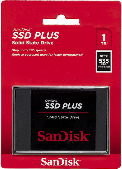 Sandisk SSD Plus 1TB Tip 2.5'' cu Conexiune SATA III SDSSDA-1T00