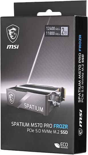 MSI Spatium M570 Pro SSD 2TB Tip M.2 Cu Conexiune PCI Express 5.0 Și Radiator