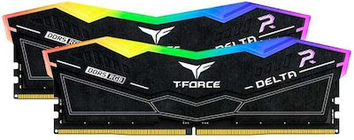 TeamGroup T-Force Delta RGB 96GB DDR5 RAM with 2 Modules (2x48GB) and 6800 Speed for Desktop