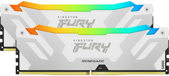 Kingston Fury Renegade RGB 32GB DDR5 RAM с 2 модула (2x16GB) и Скорост 6000 за Настолен Компютър