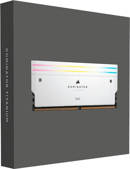 Corsair Dominator Titanium RGB DDR5 48GB RAM με 2x24GB Modules και Ταχύτητα 7200 για Desktop
