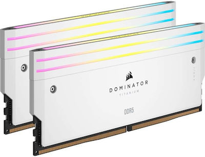 Corsair Dominator Titanium RGB 48GB DDR5 RAM με 2 Modules (2x24GB) και Ταχύτητα 7200 για Desktop