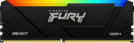Kingston Fury Beast 64GB DDR4 RAM с 4 модула (4x16GB) и Скорост 3200 за Настолен Компютър