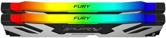 Kingston Fury Renegade RGB DDR5 48GB RAM με 2x24GB Modules και Ταχύτητα 6400 για Desktop