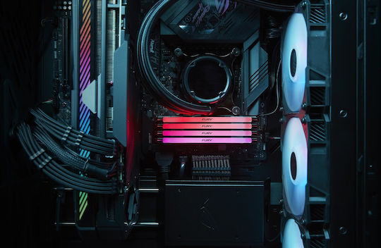 Kingston Fury Renegade RGB DDR5 48GB RAM με 2x24GB Modules και Ταχύτητα 6400 για Desktop