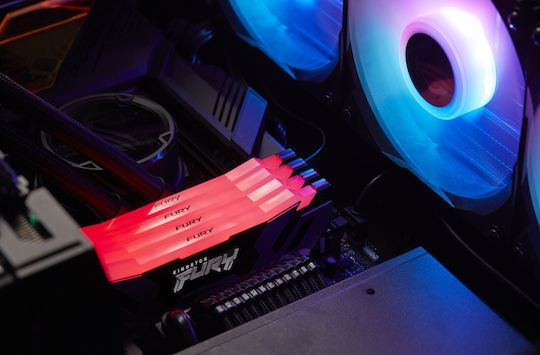 Kingston Fury Renegade RGB DDR5 48GB RAM με 2x24GB Modules και Ταχύτητα 6400 για Desktop