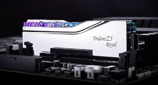 G.Skill Trident Z5 Royal DDR5 32GB RAM with 2x16GB Modules and Speed 7200 for Desktop