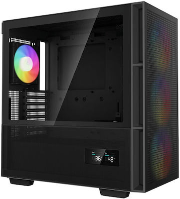 Deepcool CH560 Digital Gaming Midi-Turm Computergehäuse mit RGB-Beleuchtung Schwarz