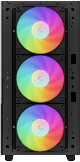 Deepcool CH560 Digital Gaming Midi Tower Κουτί Υπολογιστή με Πλαϊνό Παράθυρο και RGB Φωτισμό Μαύρο