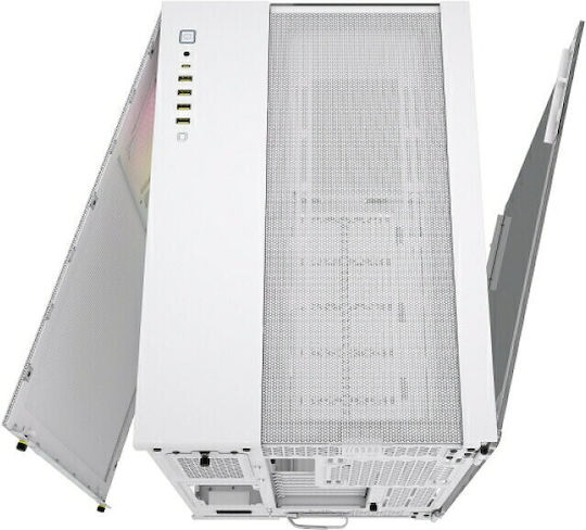 Corsair iCUE Link 6500X RGB Gaming Midi Tower Computer Case with Window Panel White