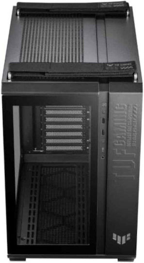 Asus TUF GT502 Plus Gaming Midi-Turm Computergehäuse mit Seitenfenster Schwarz