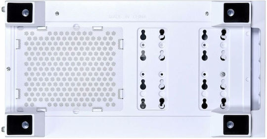 Lian Li 205M Mesh Gaming Mini Tower Κουτί Υπολογιστή με Πλαϊνό Παράθυρο Snow