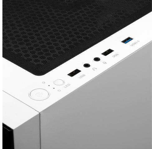 Gamdias TALOS E3 Gaming Midi Tower Computer Case with Window Panel and RGB Lighting White