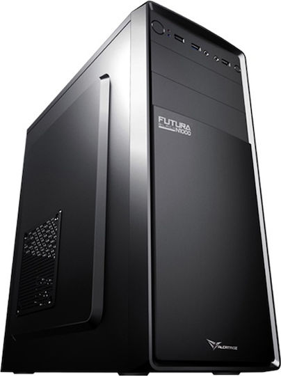 Alcatroz Futura N1000 Midi Tower Κουτί Υπολογιστή Μαύρο