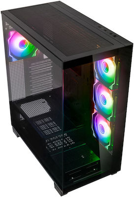 Kolink Unity Arena Gaming Midi Tower Κουτί Υπολογιστή με RGB Φωτισμό Μαύρο