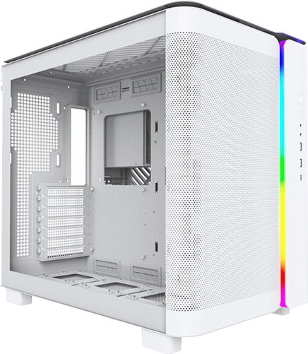 Montech King 95 Gaming Middle Tower Carcasă PC cu Deschidere Laterală Albă