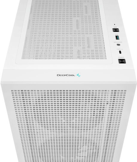 Deepcool CH560 Gaming Midi Tower Κουτί Υπολογιστή με Πλαϊνό Παράθυρο και RGB Φωτισμό Λευκό