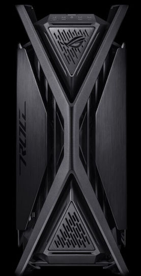 Asus ROG Hyperion GR701 BTF Edition Gaming Voller Turm Computergehäuse mit Seitenfenster und RGB-Beleuchtung Schwarz