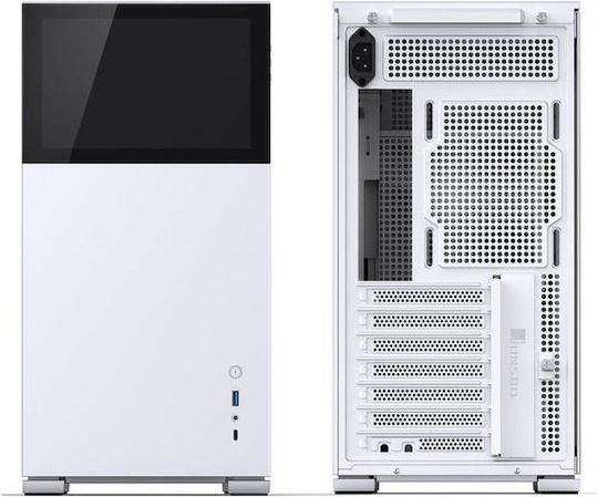 Jonsbo D41 Screen Gaming Midi Tower Κουτί Υπολογιστή με Πλαϊνό Παράθυρο Λευκό
