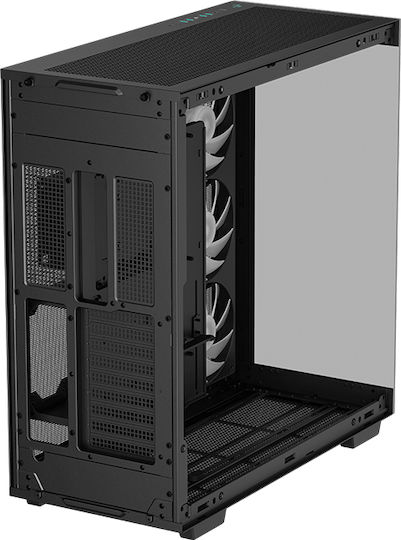 Deepcool CH780 Gaming Full Tower Κουτί Υπολογιστή με Πλαϊνό Παράθυρο και RGB Φωτισμό Μαύρο